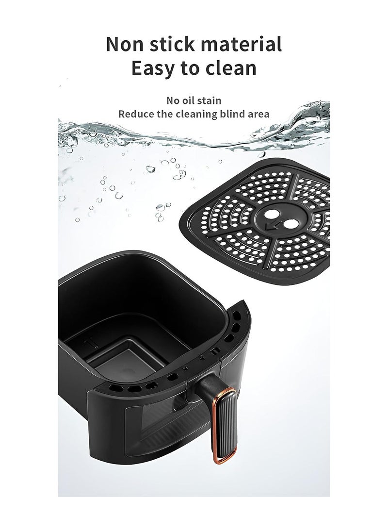 BIXBITE - Air Fryer 5 Liter, Make Crispy Meals with Versatile AirFryer 8 Cooking Pre-sets with Adjustable Temperature, Air Fryers Oven With User-Friendly Digital Touch Control Panel QF605B - Black - Image 1