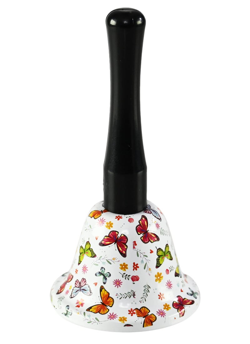 HomeX Butterfly Hand Held Call Bell Ringing With Handle for School Classroom Wedding Service Desk Meditation For Sick Elderly Seniors