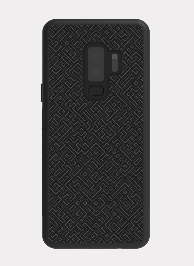 بكسلات كفر سامسونج جالكسي اس 9 بلس نمط اسود اسود - Image 1