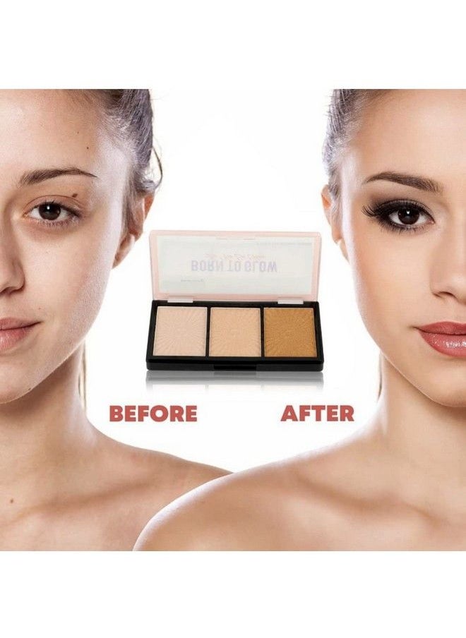Chubs Born To Glow Highlighter And Illuminater Palette) Rose Gold)Multipurpose  - Image 4
