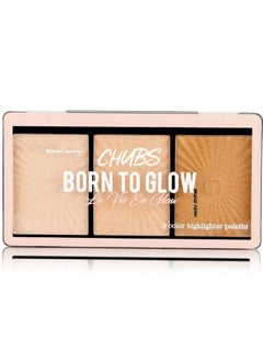 Chubs Born To Glow Highlighter And Illuminater Palette) Rose Gold)Multipurpose  - Image 2