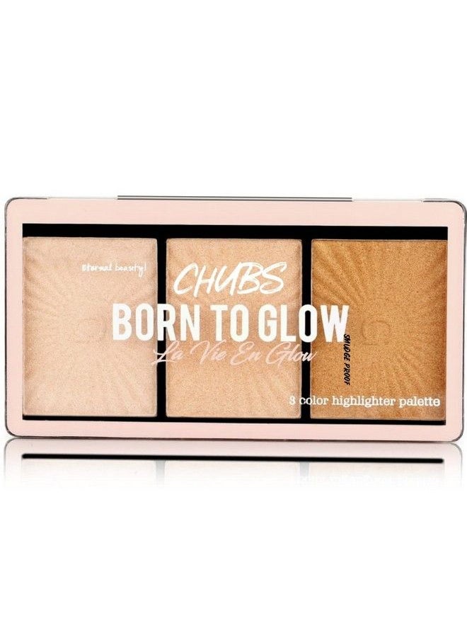 Chubs Born To Glow Highlighter And Illuminater Palette) Rose Gold)Multipurpose  - Image 2