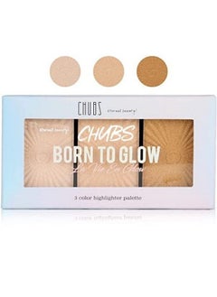 Chubs Born To Glow Highlighter And Illuminater Palette) Rose Gold)Multipurpose  - Image 3