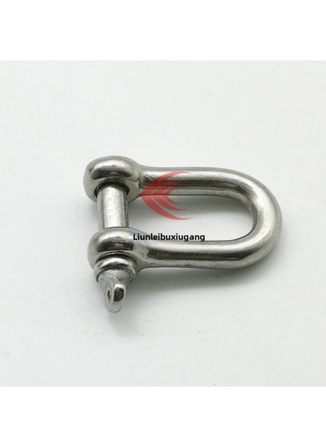 Stainless Steel Bow-shaped Shackle U-shaped D-shaped Shackle Lifting Bow-shaped Hook Ring Snap Ring Horseshoe Snap Lifting Lug Rigging-Specification:M10