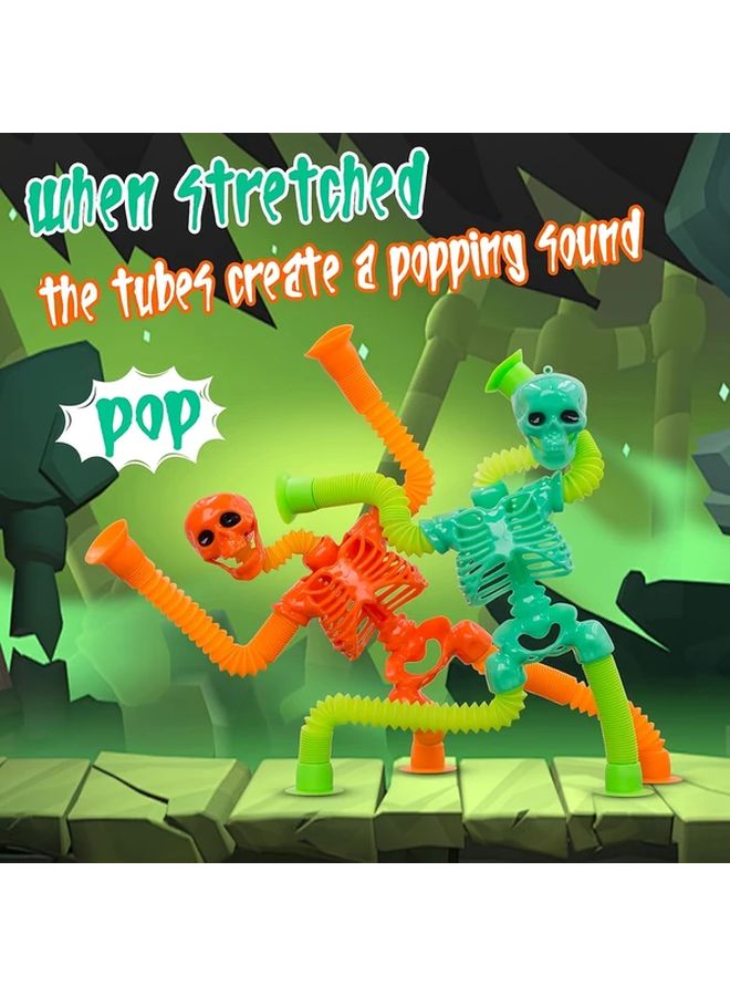 Green Telescopic Skeleton Fidget Toy for Stress Relief And Focus - Image 1