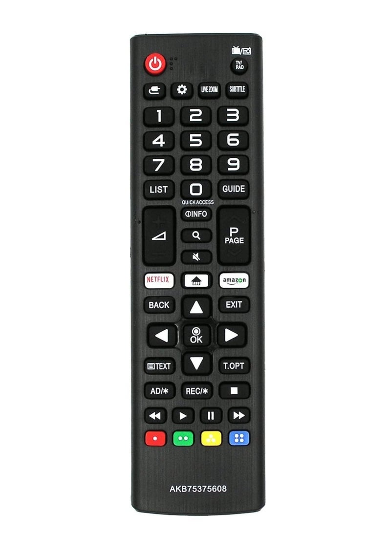 PopZa Replacement Remote Control for LG TVs – Compatible with 32LK6200PLA, 40UK6400PLF, 42LB5820, 42UK6200, 43LK5900, 43LK5900PLA – No Setup Required, Strong IR Signal, Fully Functional with Durable and Ergonomic Design, Easy Pairing, and Comprehensive Button Layout for Smooth Navigation and Enjoyable Entertainment - Image 5