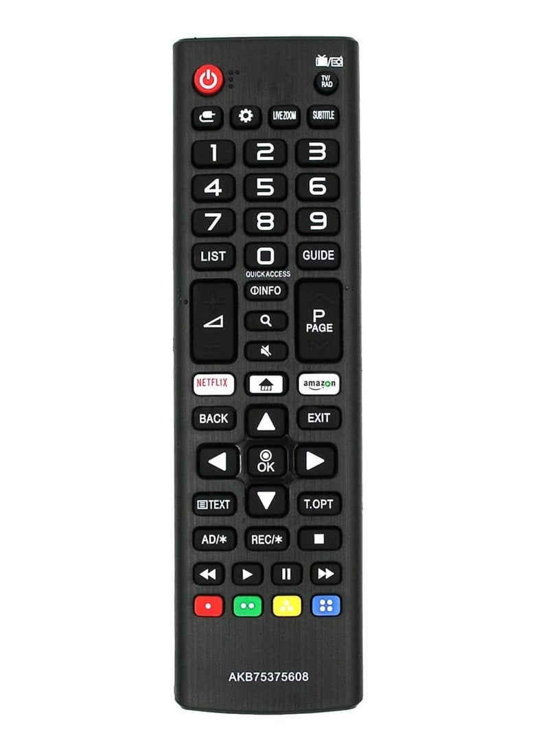 PopZa Replacement Remote Control for LG TVs – Compatible with 32LK6200PLA, 40UK6400PLF, 42LB5820, 42UK6200, 43LK5900, 43LK5900PLA – No Setup Required, Strong IR Signal, Fully Functional with Durable and Ergonomic Design, Easy Pairing, and Comprehensive Button Layout for Smooth Navigation and Enjoyable Entertainment - Image 1