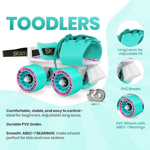Jaspo Toddlers Baby Kids Junior Pro Adjustable Roller Skates Combo (Suitable for Age Group Up to 5 Years) (Kinder Ride Pro) - Image 5