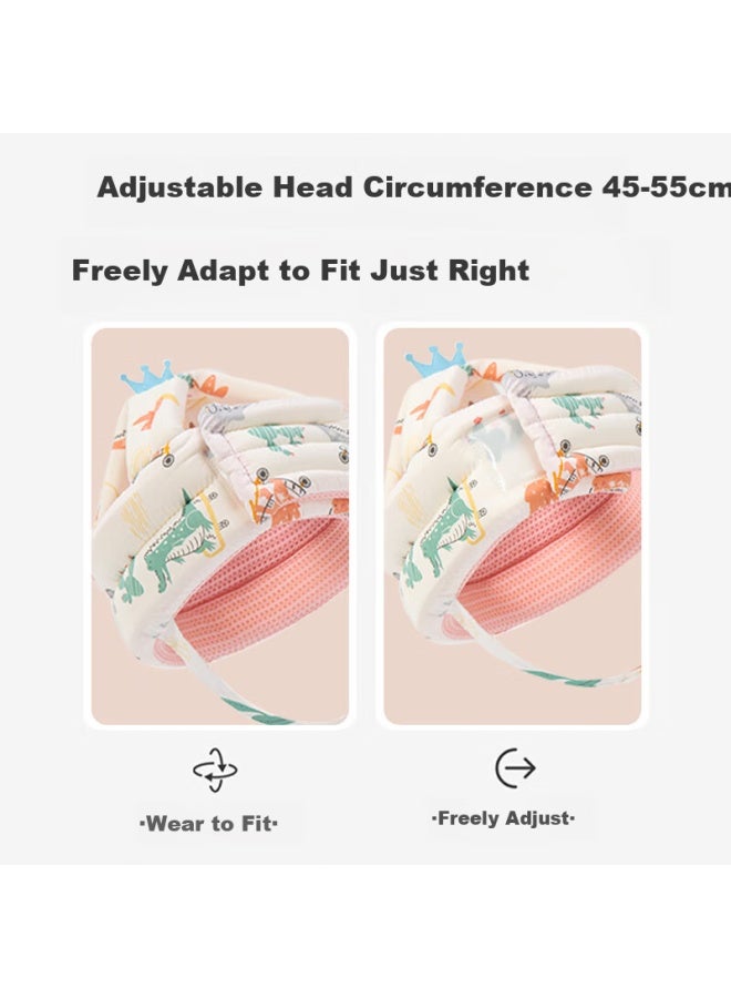Bao Shi Bao Anti-fall Baby Head Protection Helmet Toddler Crash-proof Cap Baby Head Protection Helmet Anti-fall Artifact Lightweight Breathable Style - Image 3