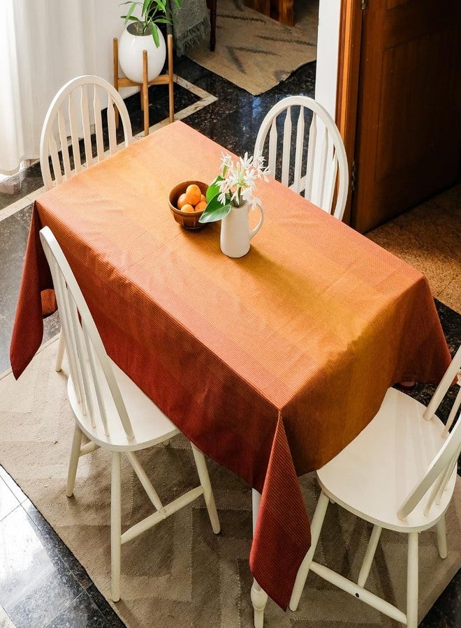 THE YARD HOUSE Wipeable & Anti-Slip Woven Table Cover -Serene Sunset (Rectangle 4 Seater, 122cm X 183cm)| Protects Against Spills, Scratches & Damages | Family Dining, Party, Gifting - Image 1