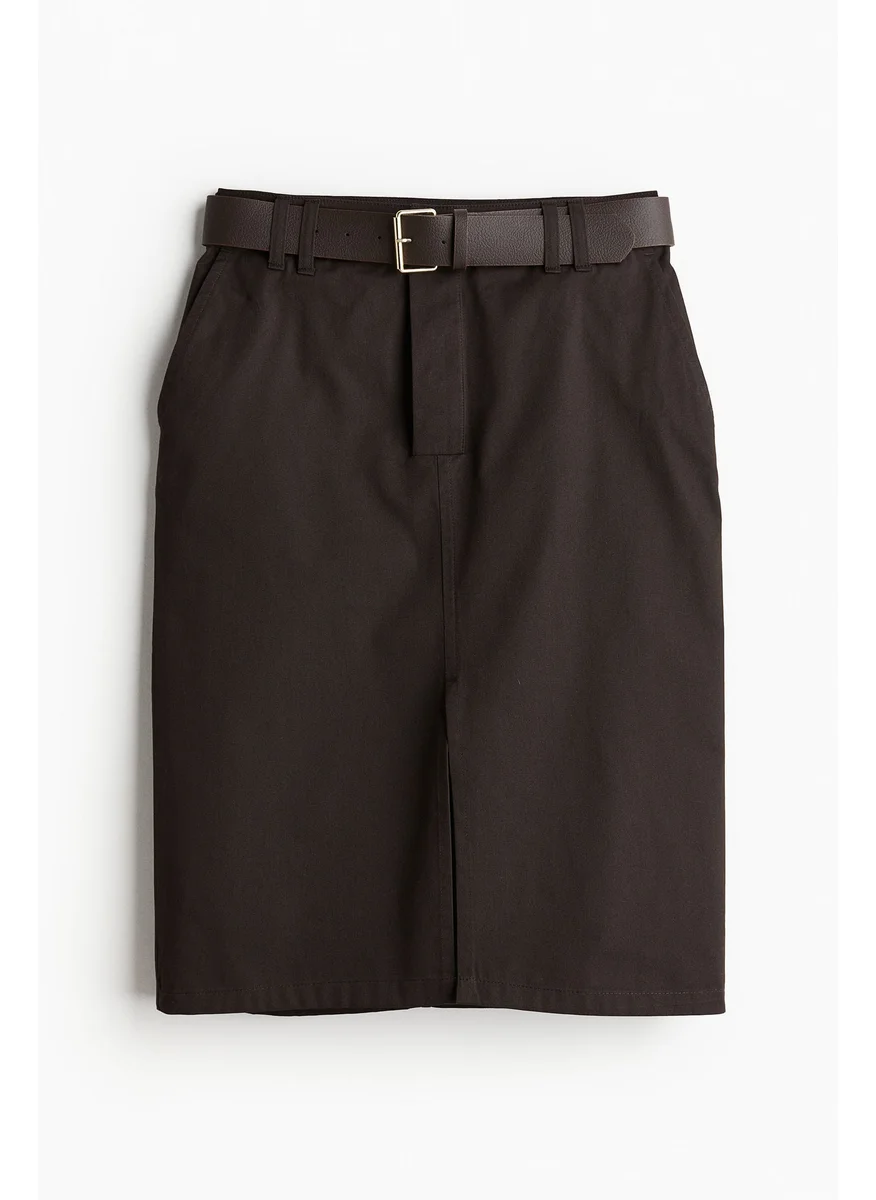 H&M Belted Utility Skirt