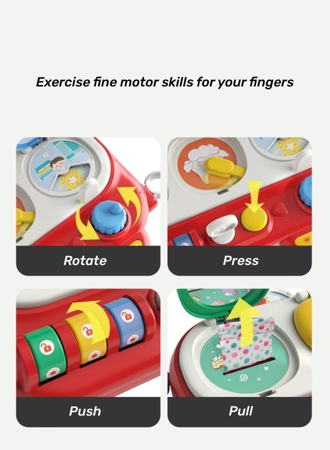 Baby Pop Up Toy,Pop-Up Switch Box,Interactive Pop Up Toy, Baby Montessori Toy,Early Development Cause and Effect Learning Toy,Switch Box,Brain Development Educational Plaything,Baby Gift - Image 5