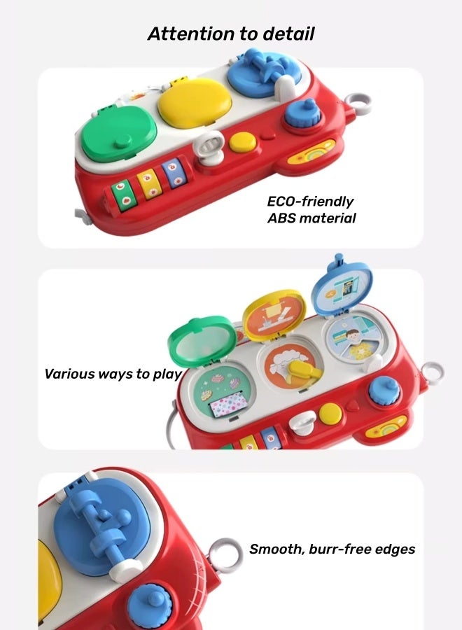 Baby Pop Up Toy,Pop-Up Switch Box,Interactive Pop Up Toy, Baby Montessori Toy,Early Development Cause and Effect Learning Toy,Switch Box,Brain Development Educational Plaything,Baby Gift - Image 3