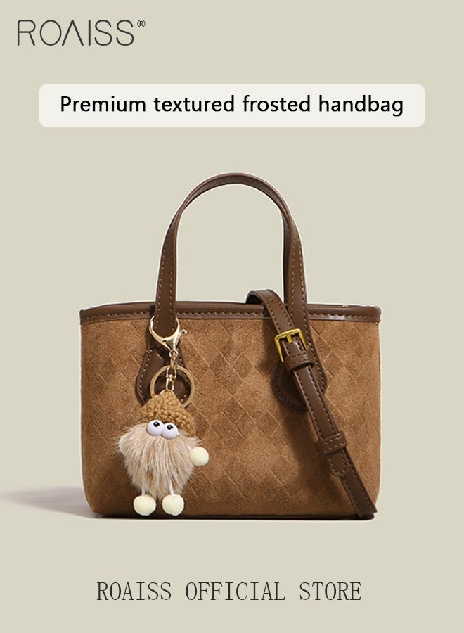 رويس حقيبة دلو للنساء يمكن استخدامها كحقيبة كروس كاجوال عصرية ومتعددة الاستخدامات - Image 1