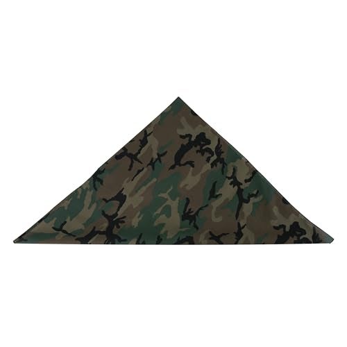 Rothco Large Camo Bandana - Multi-Use Camouflage Headwear for Every Occasion - 27 inch x 27 inch, Woodland Camo - Image 5