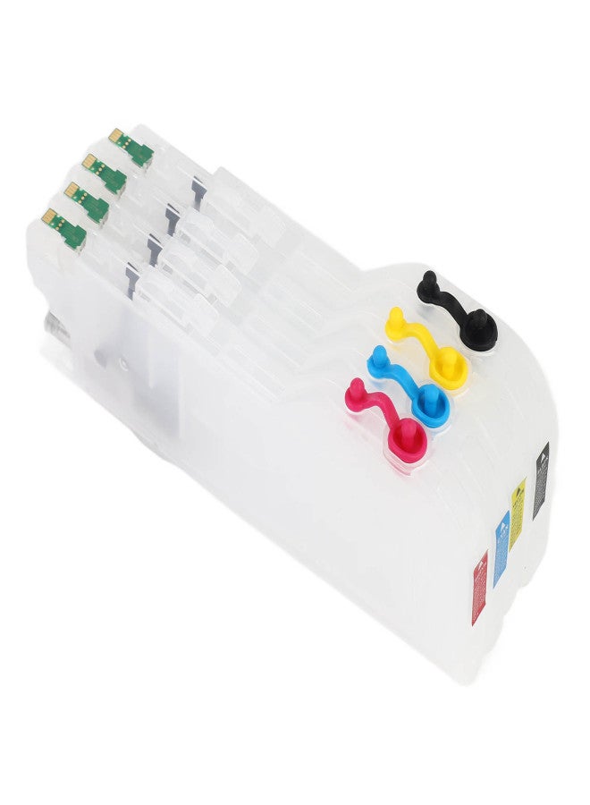 4 قطع من خراطيش الحبر الفارغة القابلة لإعادة التعبئة للاستخدام مرة واحدة، مناسبة للطابعات من النوع المطول LC3117 - Image 5