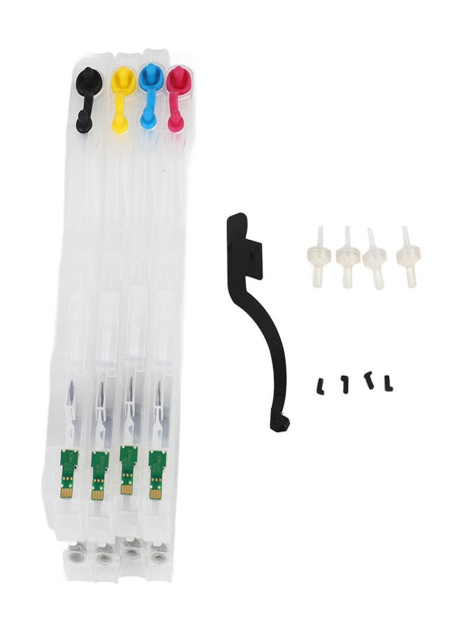 4 قطع من خراطيش الحبر الفارغة القابلة لإعادة التعبئة للاستخدام مرة واحدة، مناسبة للطابعات من النوع المطول LC3117 - Image 1