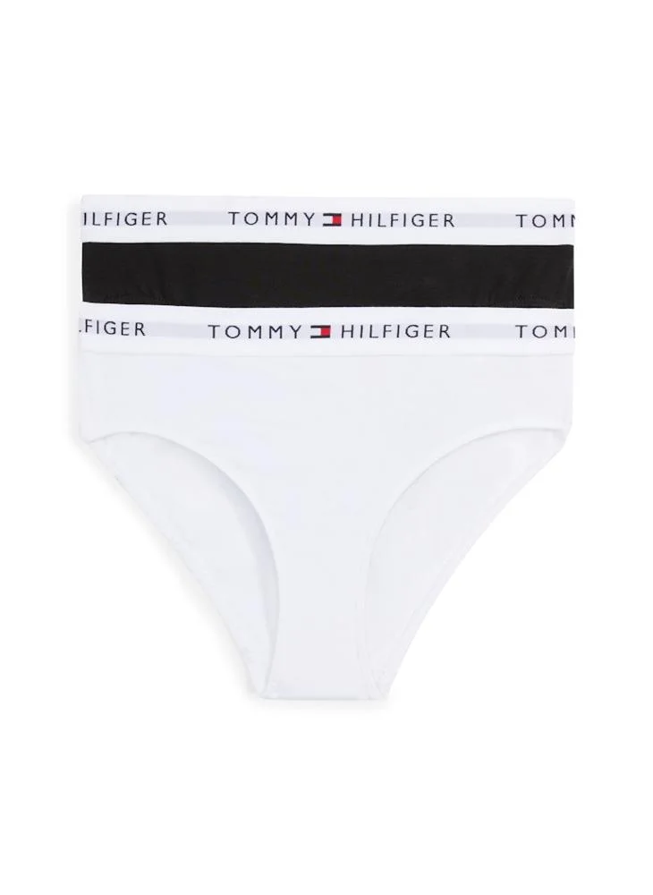 TOMMY HILFIGER Kids 2-Pack Logo Waistband Bikini Briefs