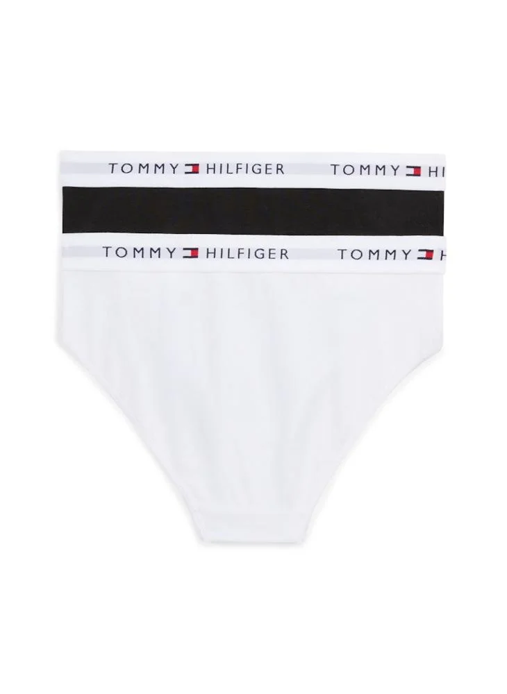 TOMMY HILFIGER Kids 2-Pack Logo Waistband Bikini Briefs