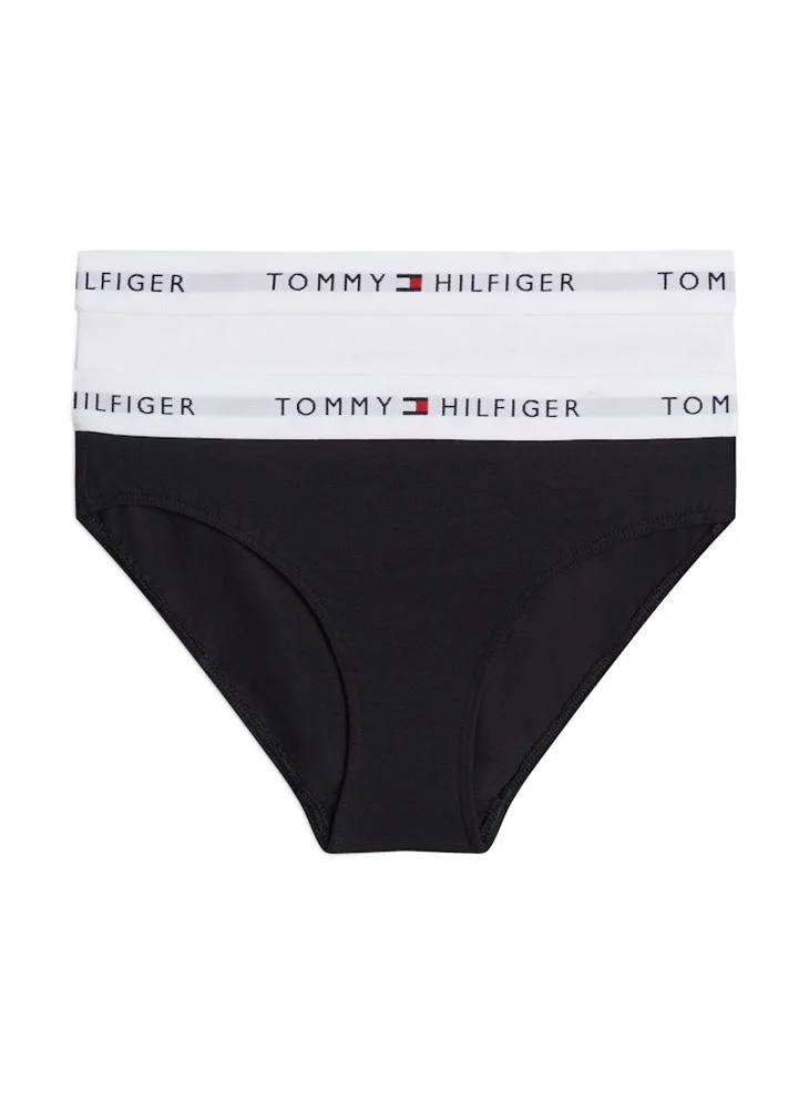 TOMMY HILFIGER Kids 2-Pack Logo Waistband Bikini Briefs