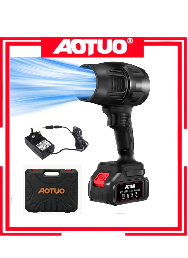 AOTUO Portable Duster, Adjustable Speed ​​Compressed Air Duster, 2025 Upgraded Handheld Cordless Leaf Blower Portable Duster, Mini Jet Dry Blower for Outdoor, Camping, Cleaning  - Image 1