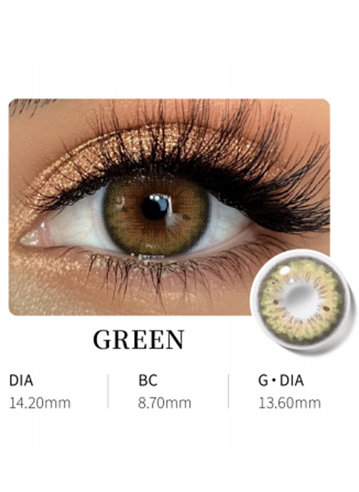 Chomel Six Months Green contact lenses——2 lenses - Image 1