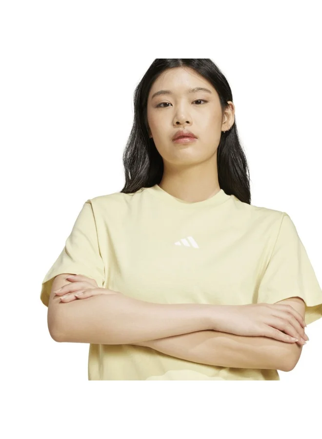 Adidas adidas W 3S SJ T Yellow Training T-SHIRTS for Women - 2XS
