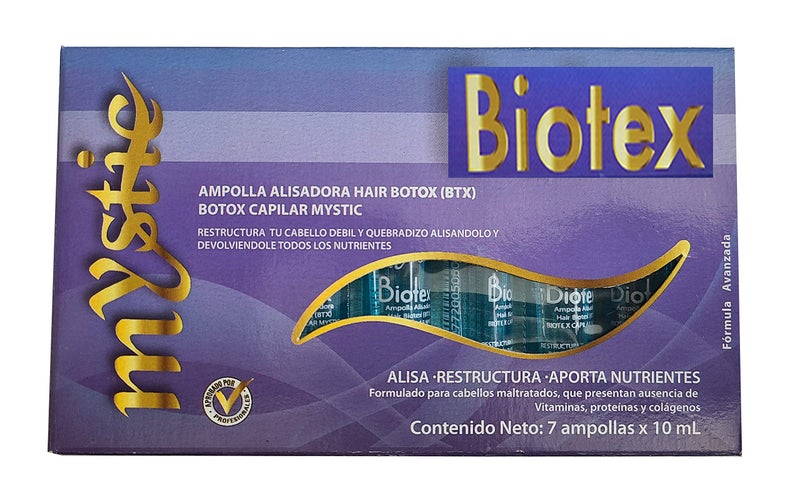 Mystic Biotex Ampoule AntiFrizz Restores and Repairs Damaged Hair  Provides Essential Nutrients and Vitamins  Hair Treatment Ampoules With Hyaluronic  Amino Acid Pack 7