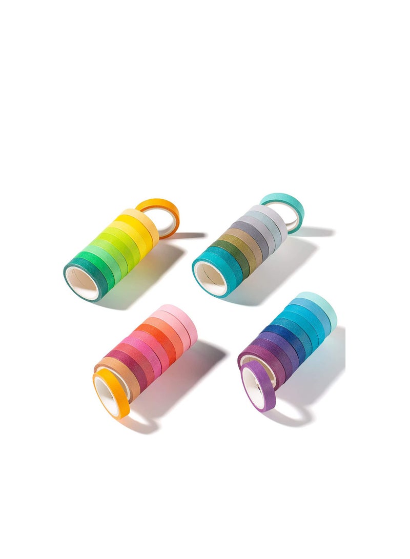 SYOSI Washi Tape Set, Colored Decorative Masking Tapes, 40 Rolls Painters Tape, Art Supplies for Kids Children and Gifts Warpping - Image 1