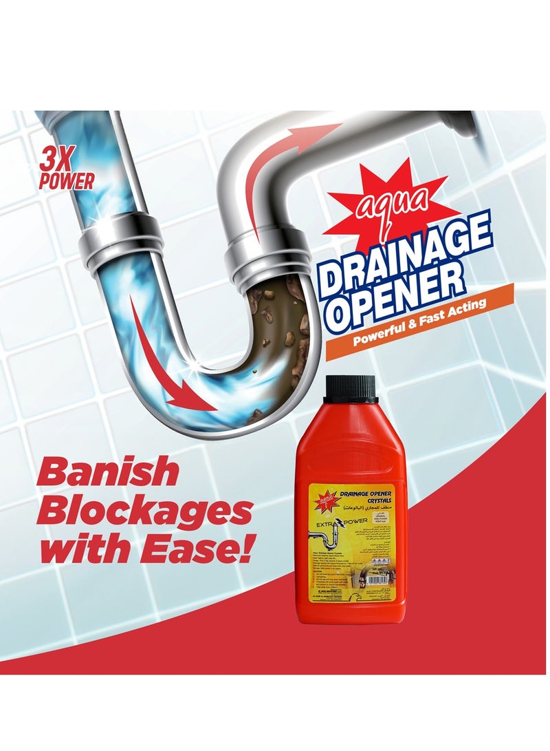 أكوا كوا منظف المجاري حلاً فعّالاً للمجاري المسدودة 500 جرام - Image 3
