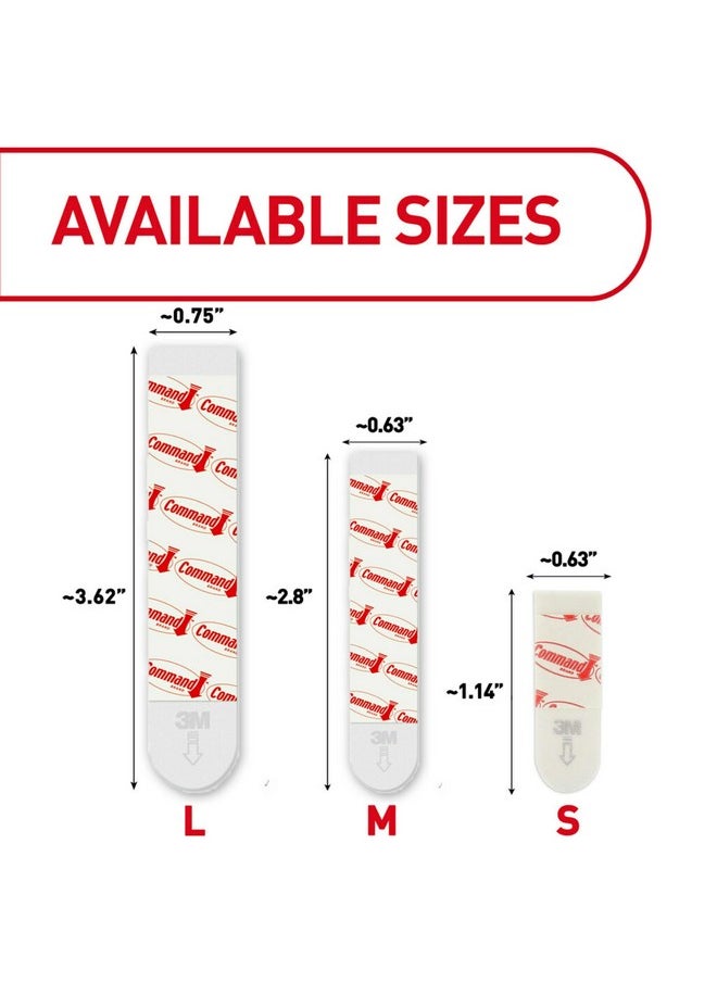 Command Command Large Refill Adhesive Strips, Damage Free Hanging Wall Adhesive Strips for Large Indoor Wall Hooks, No Tools Removable Adhesive Strips for Living Spaces, 20 White Command Strips  - Image 2