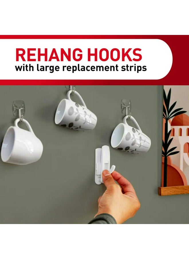 Command Command Large Refill Adhesive Strips, Damage Free Hanging Wall Adhesive Strips for Large Indoor Wall Hooks, No Tools Removable Adhesive Strips for Living Spaces, 20 White Command Strips  - Image 4