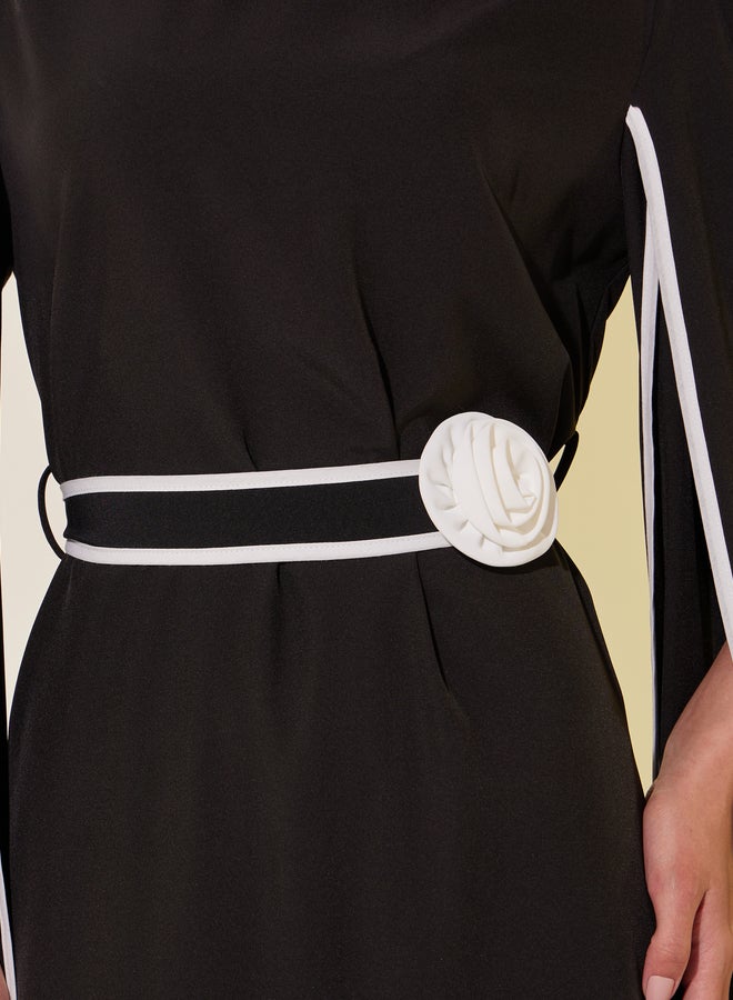 Take Two Cape Effect Midi Dress - Image 4