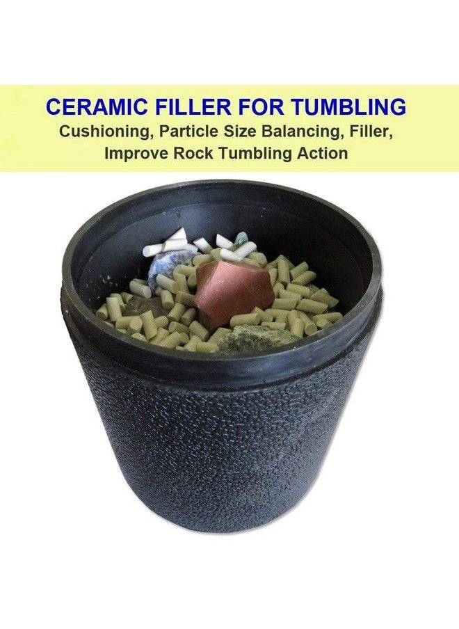 Polly Plastics Rock Tumbling Ceramic Filler Media (Large Cylinder Size) Nonabrasive Ceramic Pellets For All Type Tumblers (3 Lbs)  - Image 5