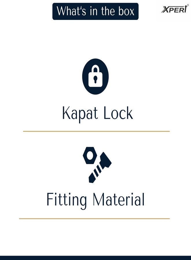 Xpert Prime Double Locking Drawer Lock Right Hand Opening Cupboard Lock mild Steel Body, Long Link 3 inches. - Image 5