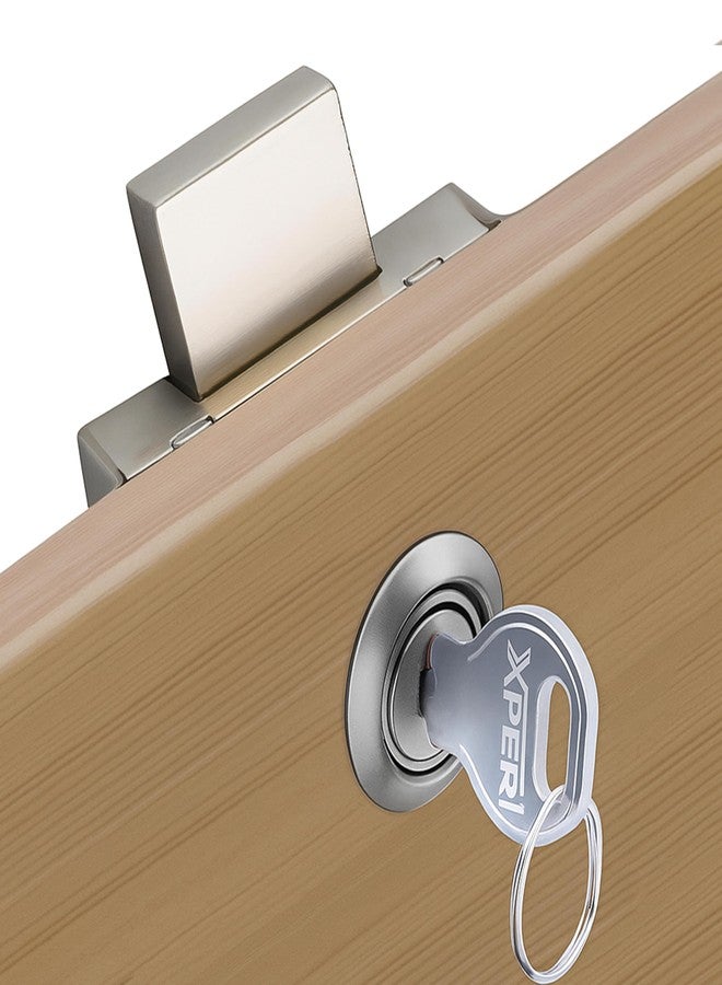 Xpert Prime Double Locking Drawer Lock Right Hand Opening Cupboard Lock mild Steel Body, Long Link 3 inches. - Image 1