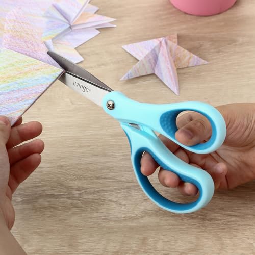 LIVINGO Kids Scissors for Ages 8-11 - 3 Pack 6” Pointed Tip Stainless Steel School Scissors for Children Teacher Classroom Crafting - Image 5