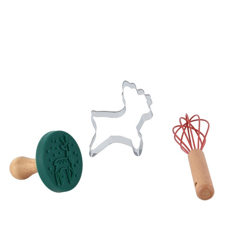 Kaemingk مجموعة خبز كامينغك – أدوات خبز سيليكون، ملحقات مطبخ عيد الميلاد، أدوات خبز عيد الميلاد الاحتفالية، قوالب سيليكون غير لاصقة، ديكور منزلي وطهي موسمي - Image 2