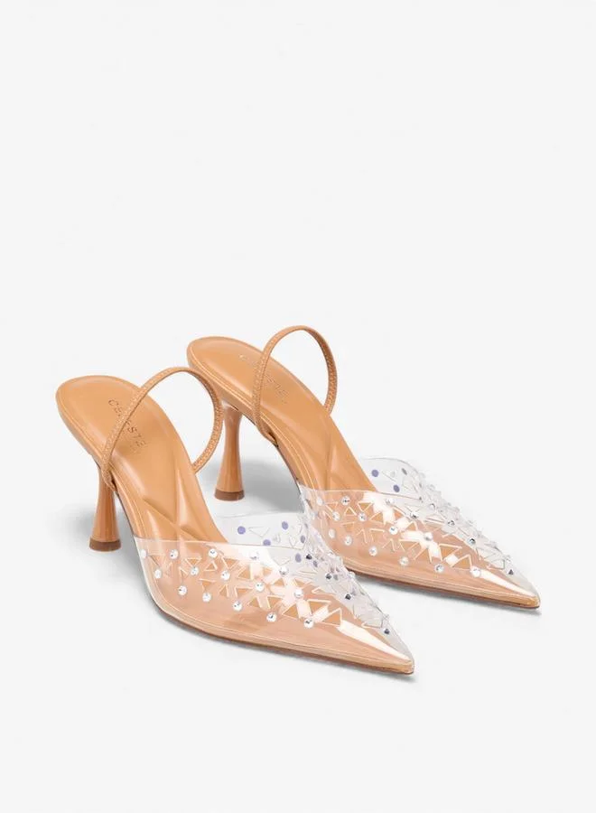 سيليست Women Embellished Stiletto Heel Slingback Shoes