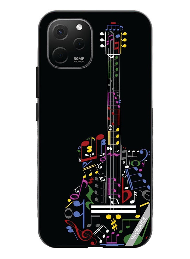 VR CREATIVE Protective Case Cover For Huawei Nova Y61 Guitar Design Multicolour  - Image 1