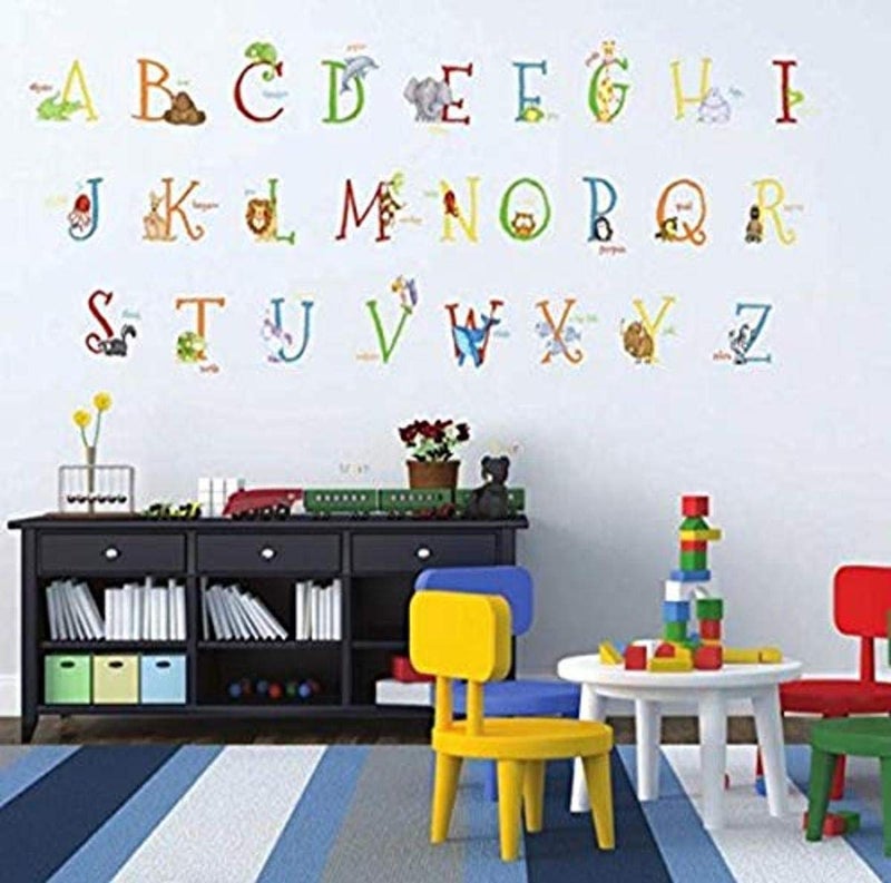 Borders Unlimited Alphabet Animals Super Jumbo Applique, Multicolor - Image 1