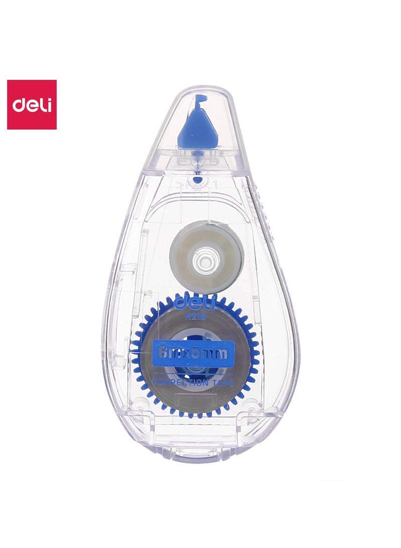 Deli EH21801 Correction Tape 5mm×6m Easy Glide for School & Office - Image 1