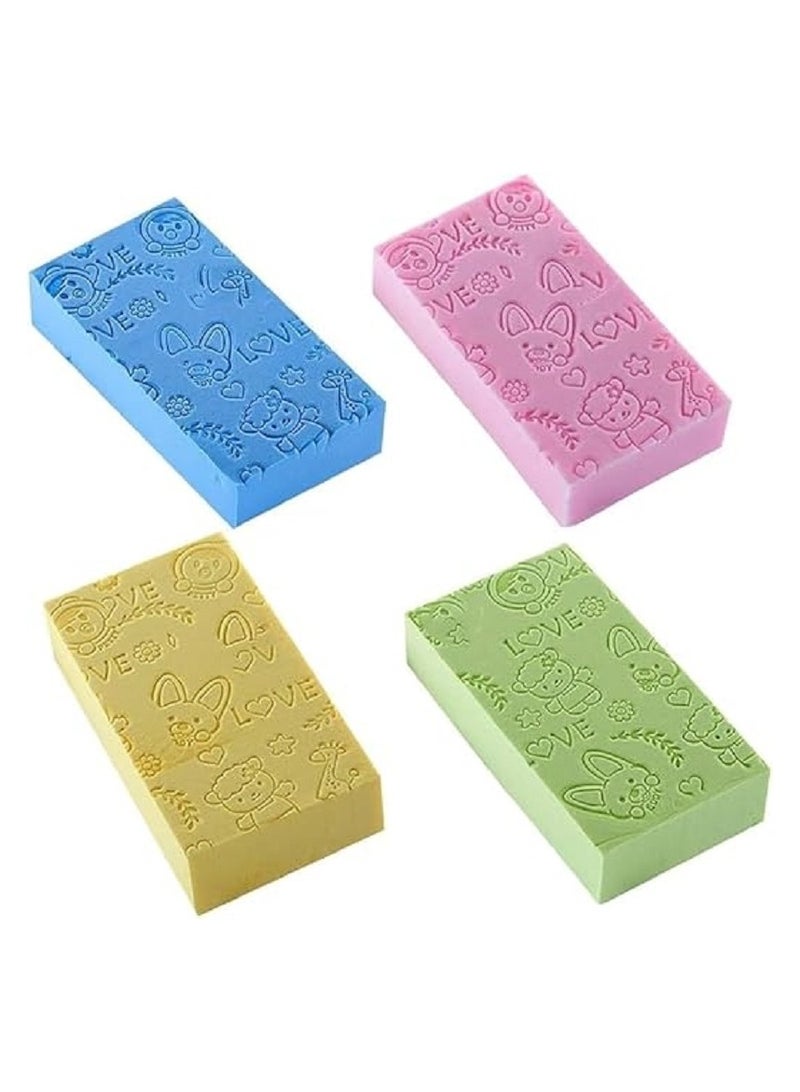 Ultra Soft Bath Sponge, Exfoliating Dead Skin Remover for Body and Skin Gently Improve Skin Health and Beauty with Dry or Wet Cleaning When Showering - Multicolor - Image 2
