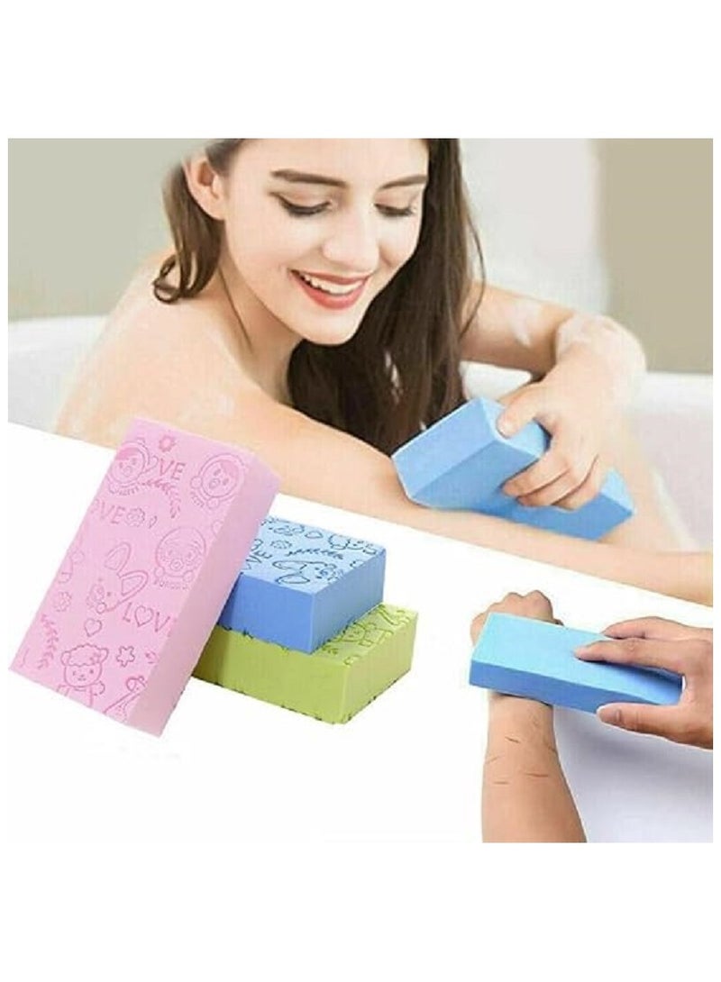 Ultra Soft Bath Sponge, Exfoliating Dead Skin Remover for Body and Skin Gently Improve Skin Health and Beauty with Dry or Wet Cleaning When Showering - Multicolor - Image 3
