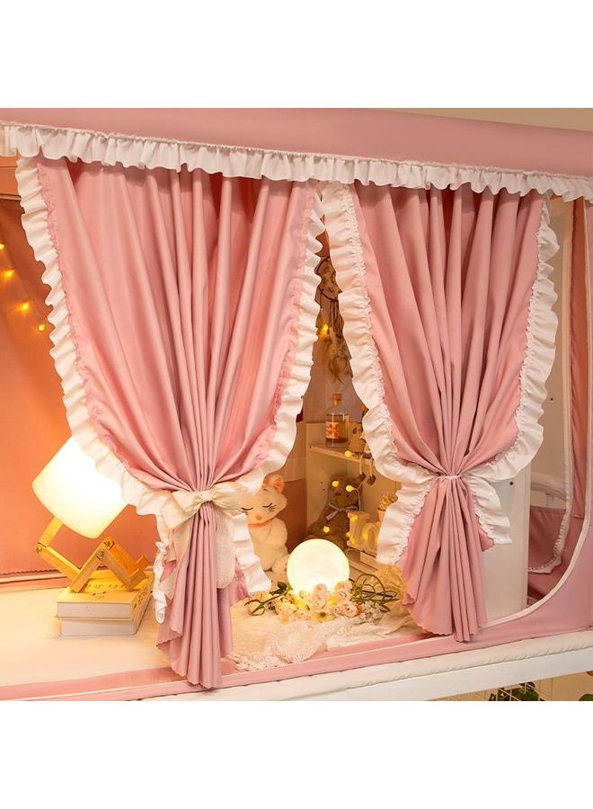 Bluejw Student Dormitory Mosquito Net Closed Full Shading Bed Curtain Integrated Bedroom Single Upper And Lower Bent Universal Super Thick Bed Curtain - Image 4