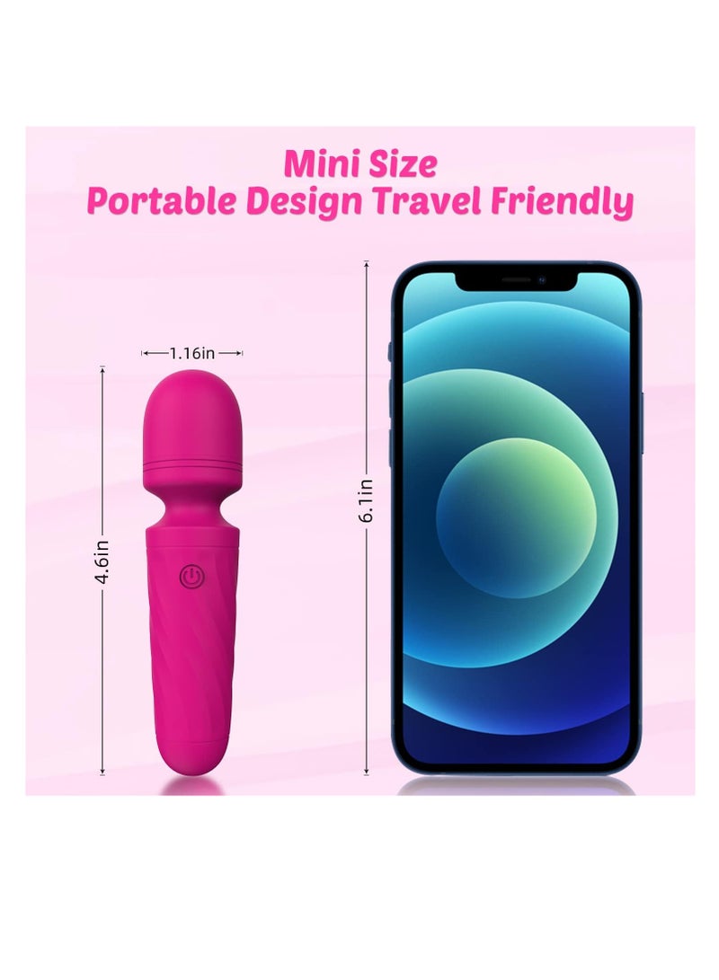 Generic Rechargeable Mini Personal Massager, 10 Modes, Cordless, Whisper Quiet, Waterproof, Portability Easier  - Pink  - Image 2