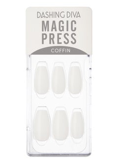 DASHING DIVA Dashing  Diva Magic Press Pure White | medium fresh shape  - Image 1