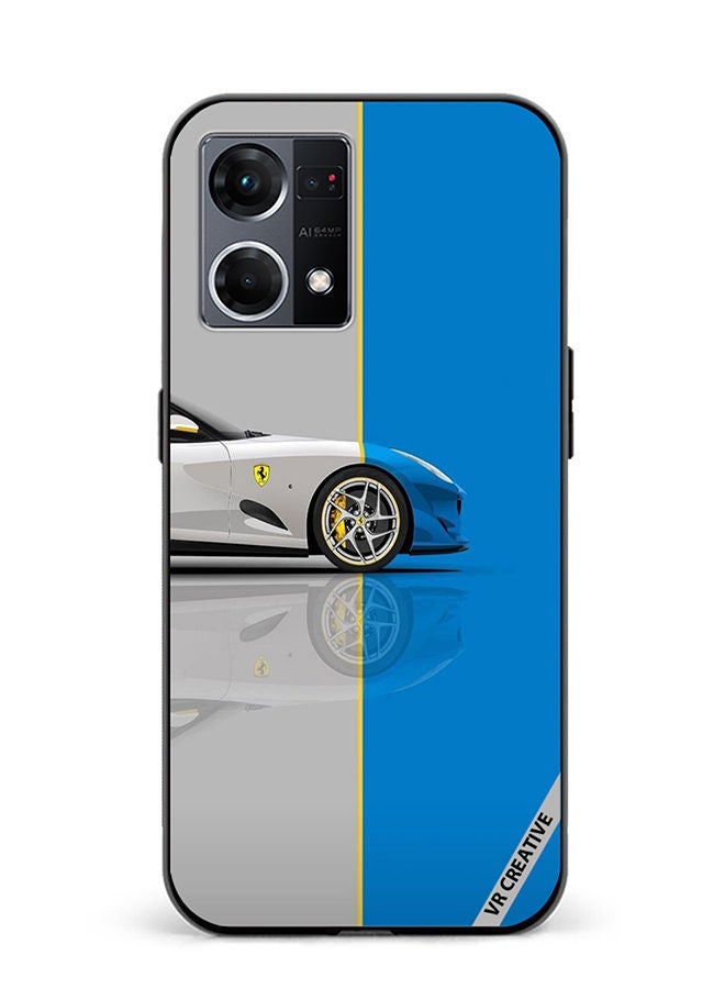 VR CREATIVE Protective Case Cover For Oppo Reno8 4G Car Design Multicolour - Image 1