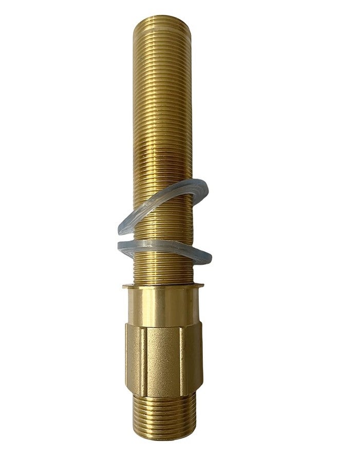 Weirun Faucet Nipple with Locking Nut and Washers 6 inch Extra Length Shank Nuts Faucet Tap Extension Threaded Pipe Mounting Hardware Part 15cm - Image 1