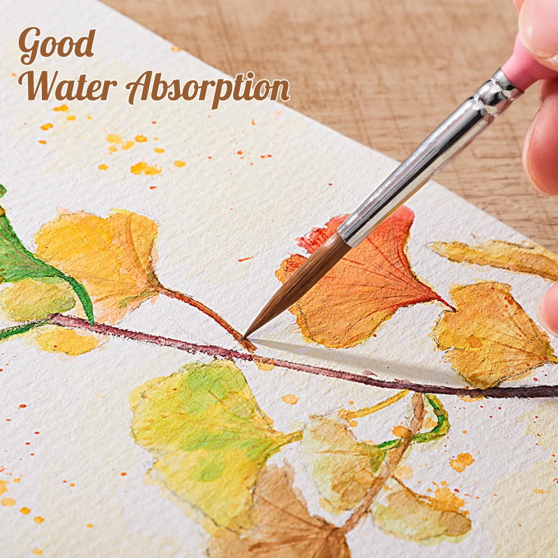 Prudiut 80 Sheets Watercolor Paper Bulk, 5 x 7 in, 110 Lb/230 GSM, Cold Press - Image 4